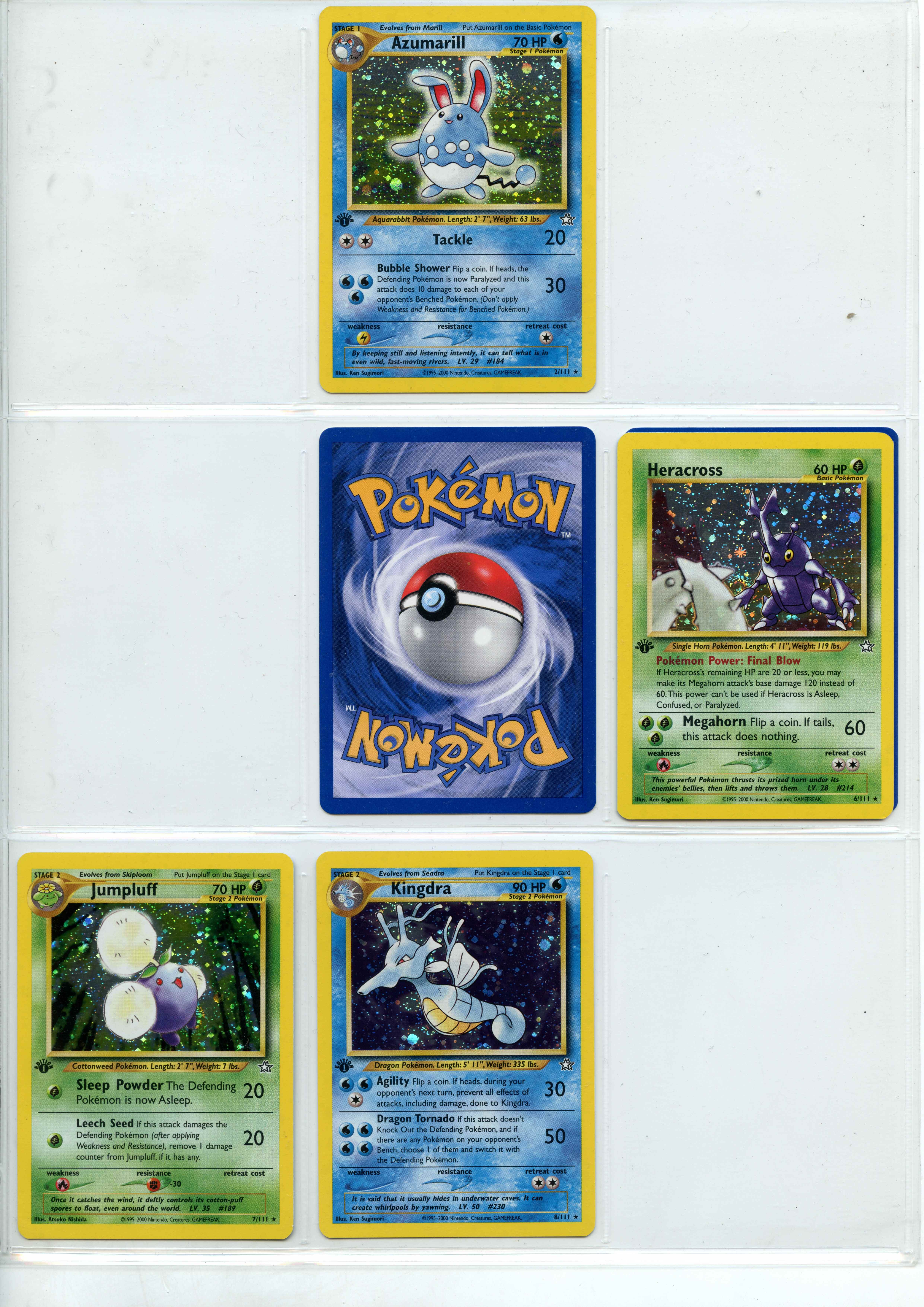 Pokemon TCG - 1st Edition Neo Genesis Partial Complete Set. 