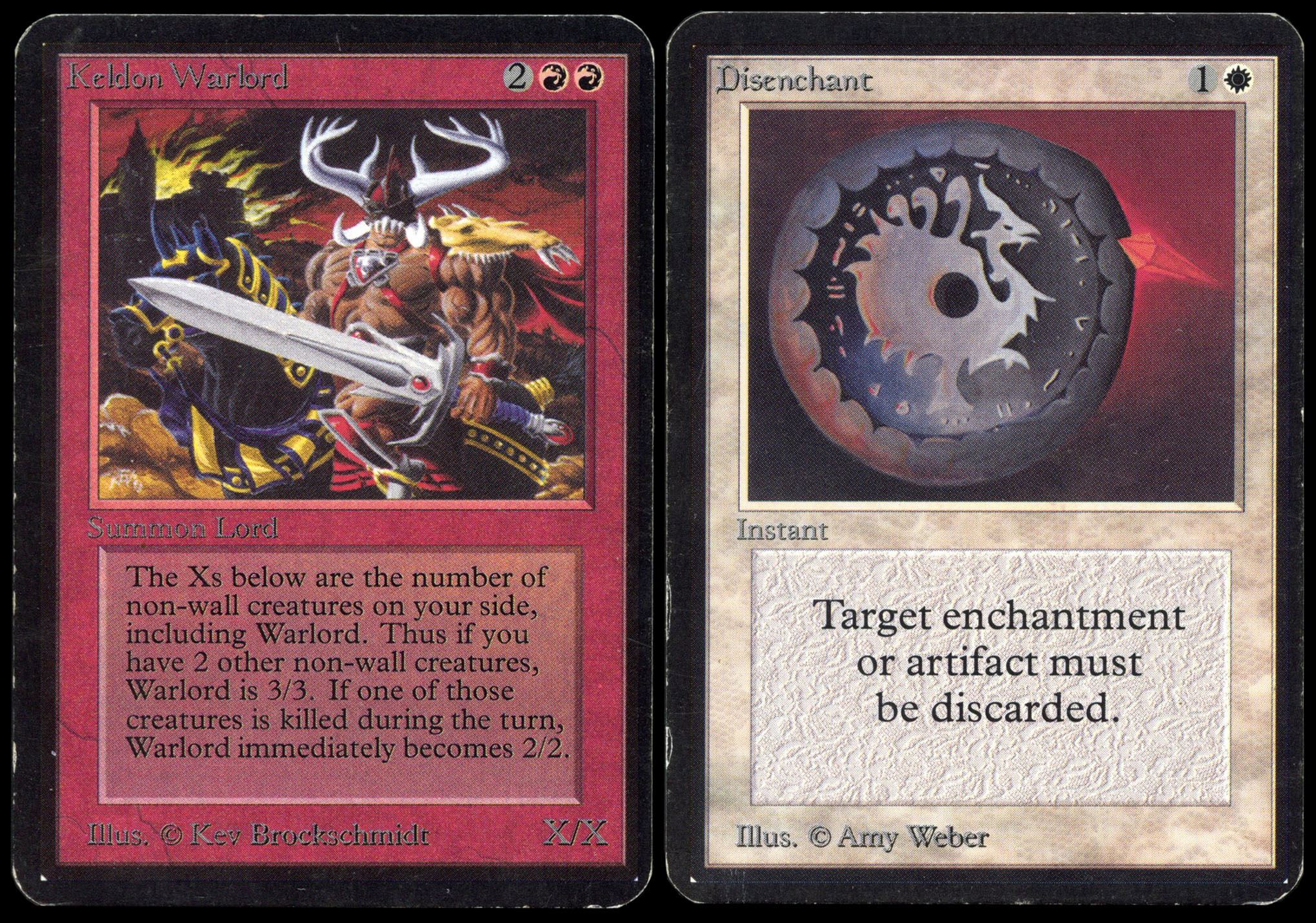 Alpha Disenchant + Keldon Warlord - (PO)/(GD)