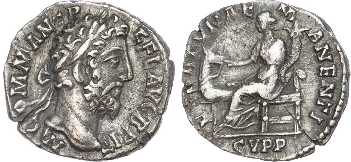 Commodus (AD 177-192) AR Denarius, Rome, AD 189, 2.23g. 