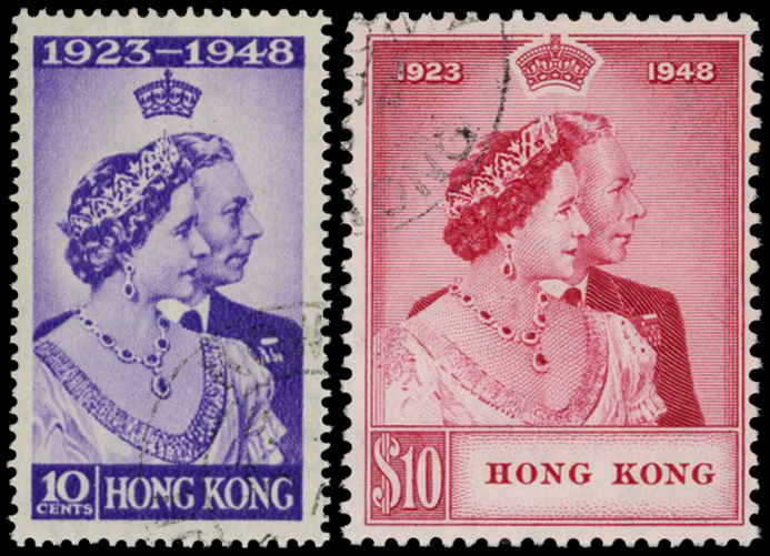 1948 RSW set to $10 carmine, fine used....