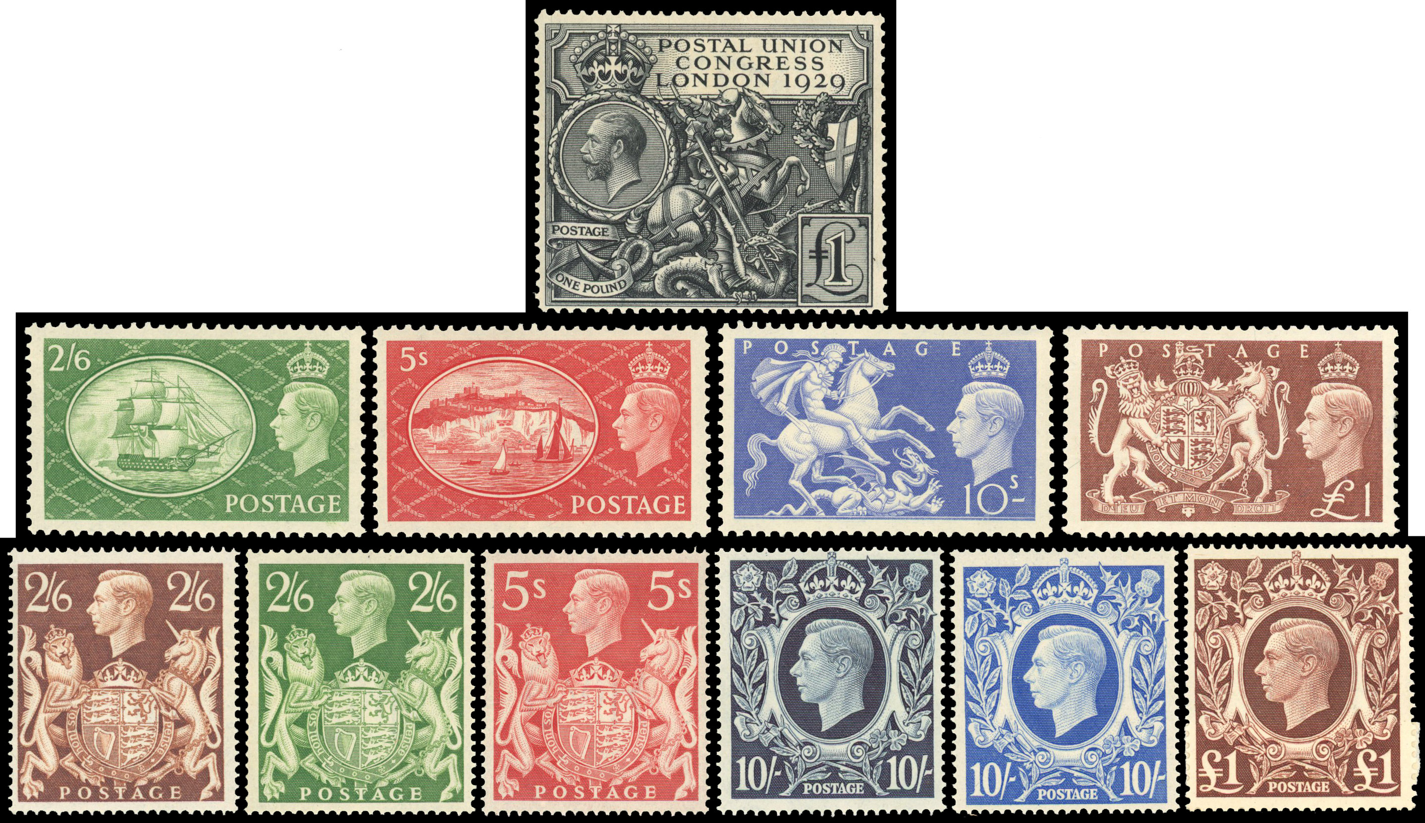 1929-69 unmounted mint selection arranged on stockcards