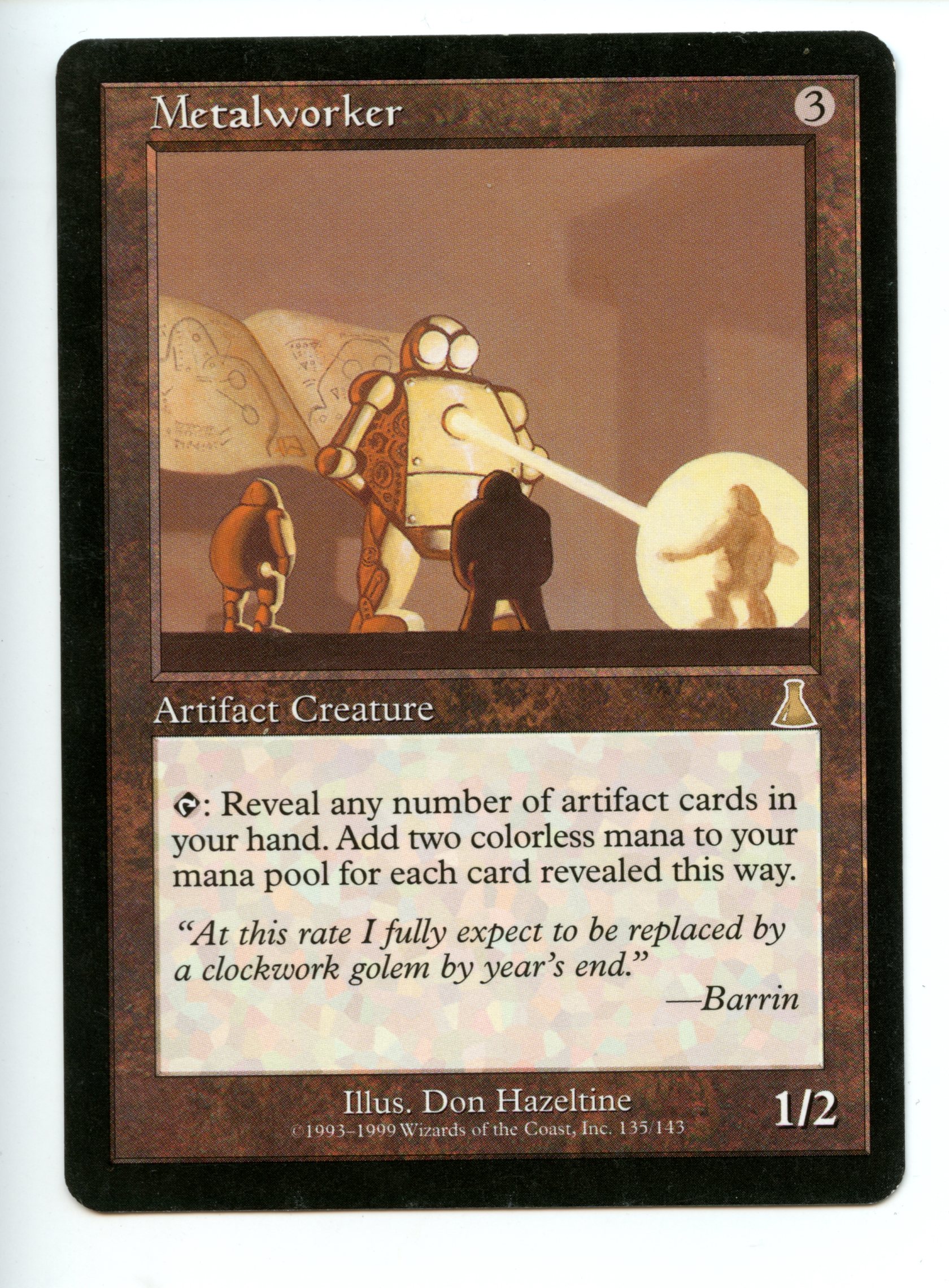 Magic the Gathering - Metalworker  - Urza's Destiny - Lightly Played