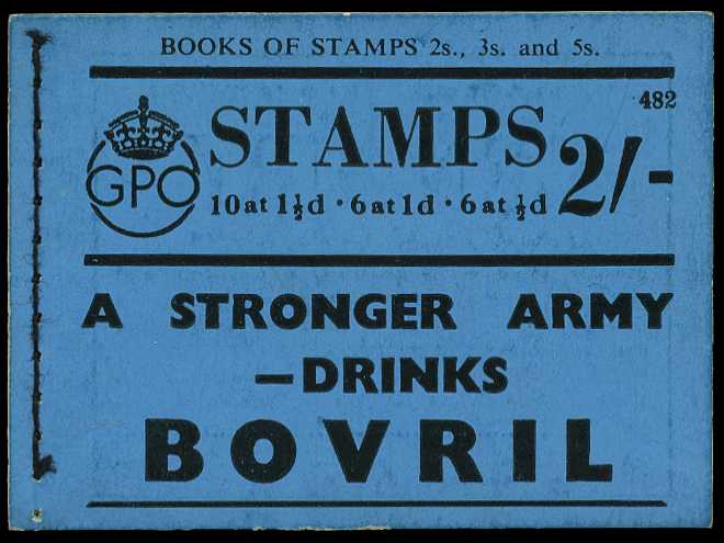 1939 (November) 2/- booklet (#482), mixed...