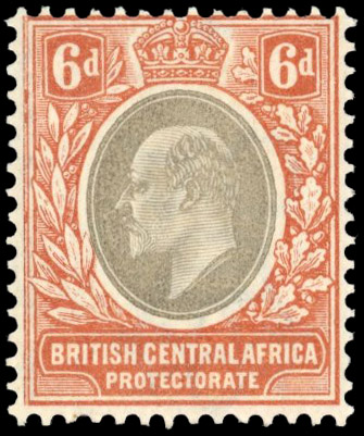 Nyasaland SG 62aw 1903 6d inverted watermark mint