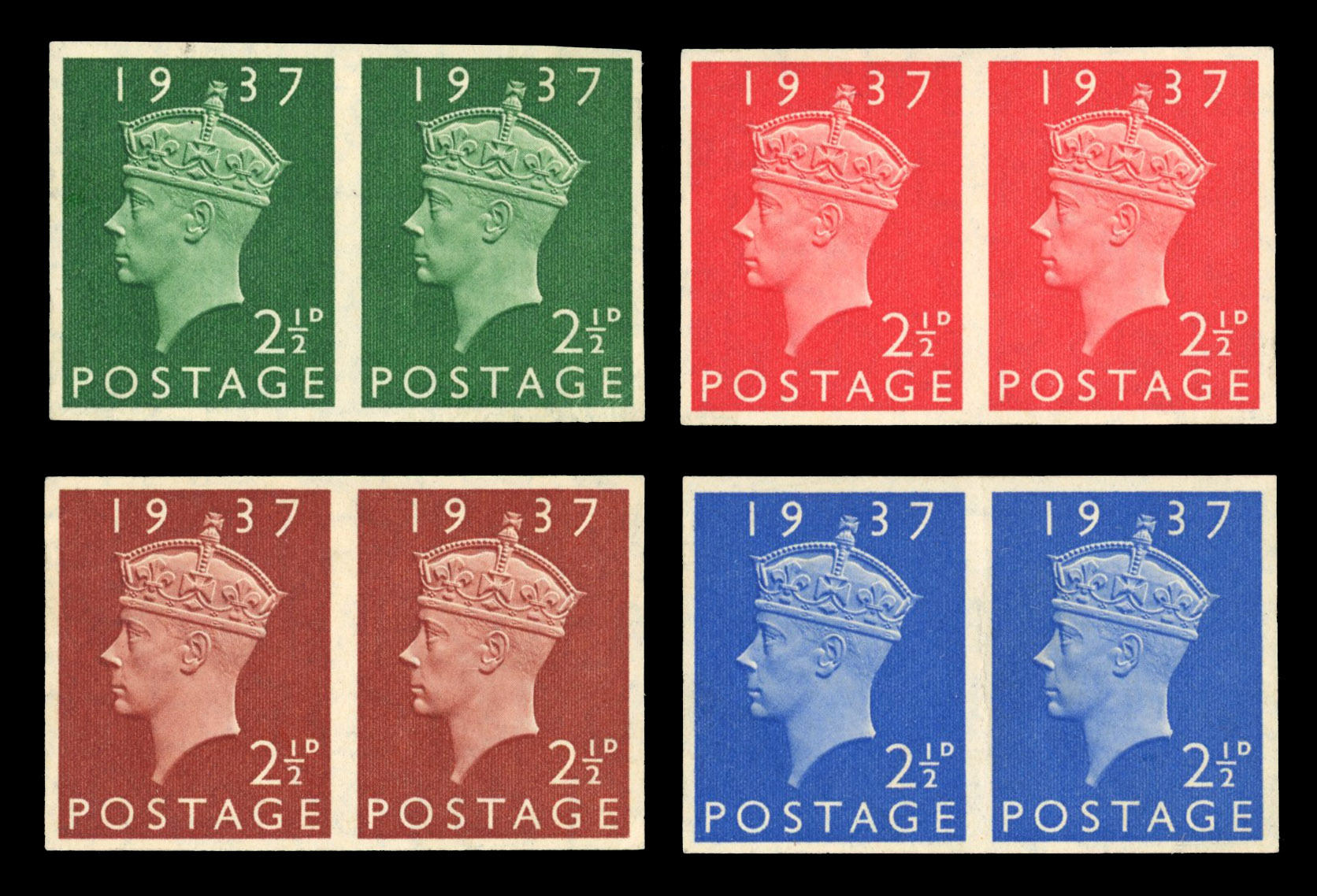 GB 1936 KEVIII Coronation 2½d essays