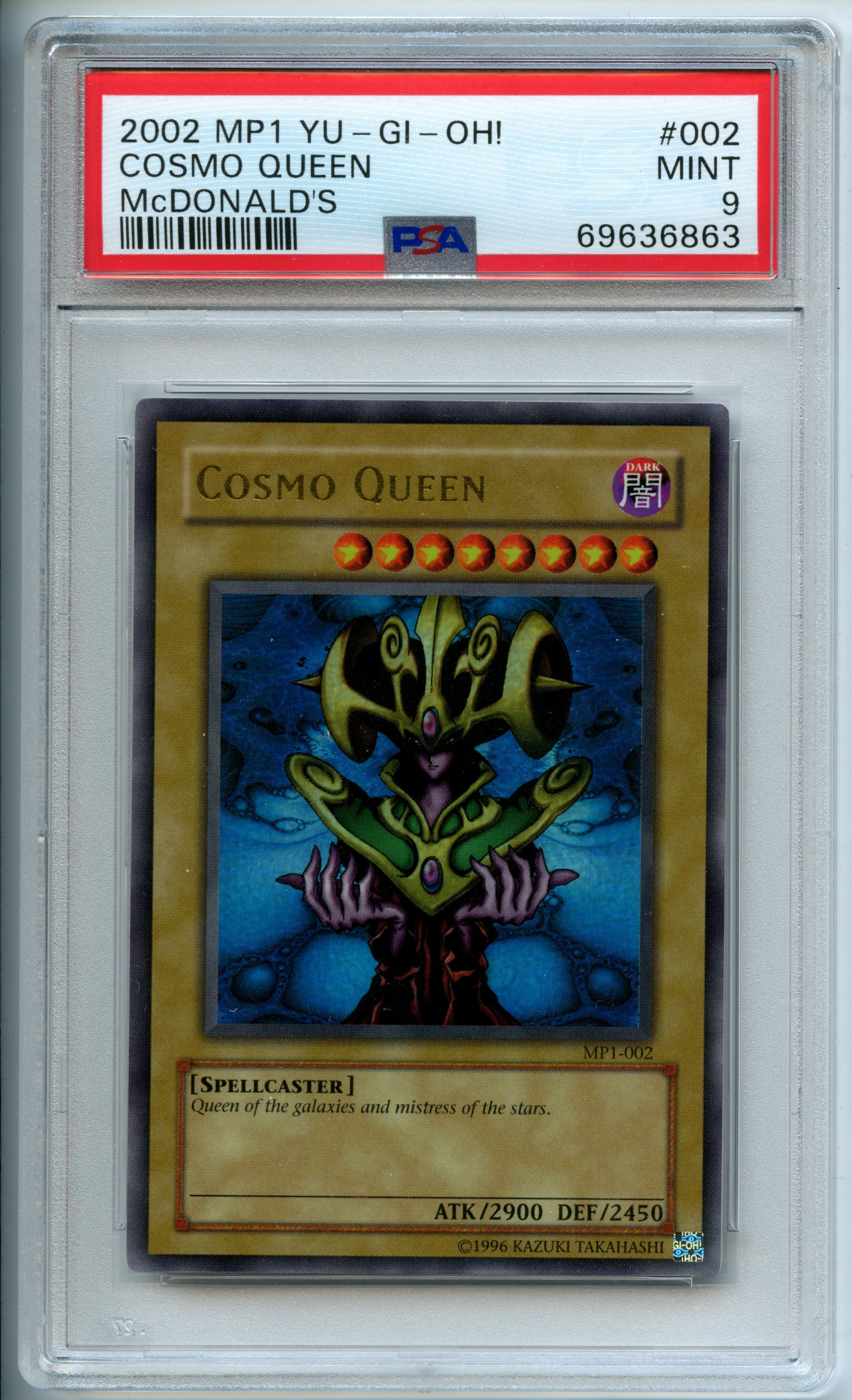 Yu-Gi-Oh! - Cosmo Queen   - McDonald's  - PSA 9 