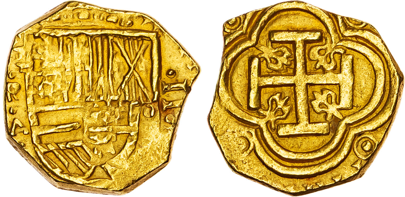 Colombia, Philip IV (1621-1665), gold 2 Escudos - Ex. Mesuno Hoard