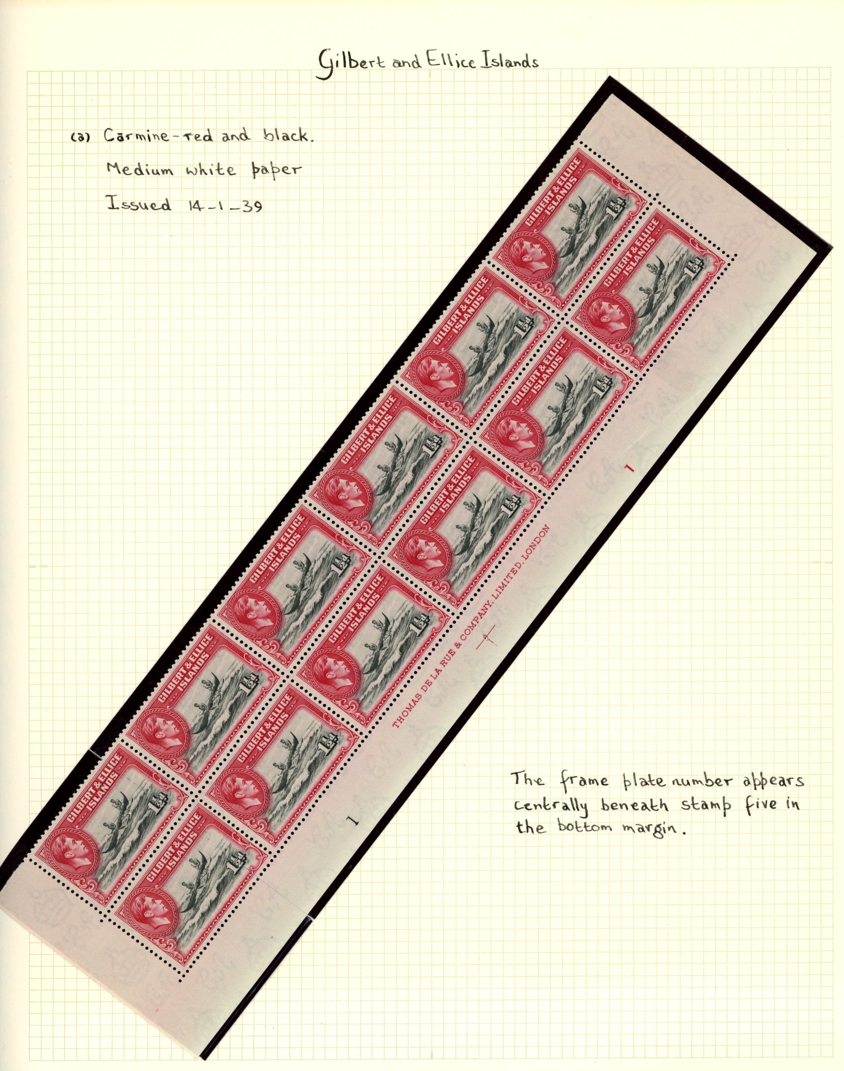 1938-51 values in mint Plate pieces with ½d...