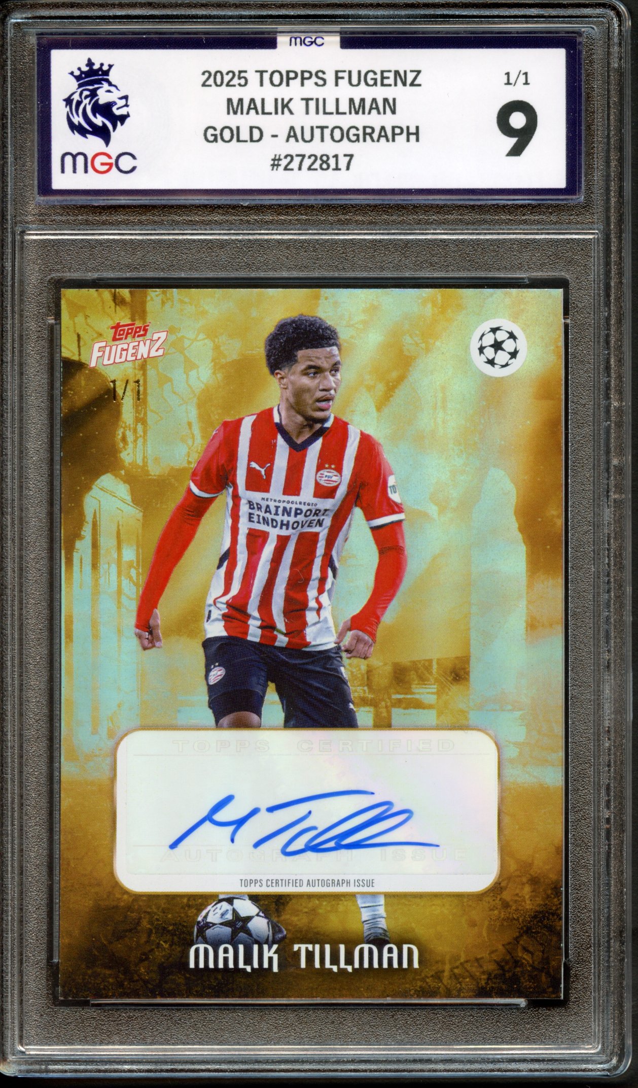 2025 TOPPS FUGENZ MALIK TILLMAN 1/1 GOLD AUTO #272817