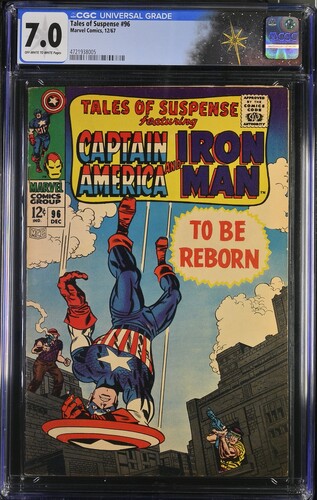 Tales of Suspense #96 CGC 7.0 Stan Lee story, Jack Kirby cover (Marvel Comics, 1967) Off-white to white pages