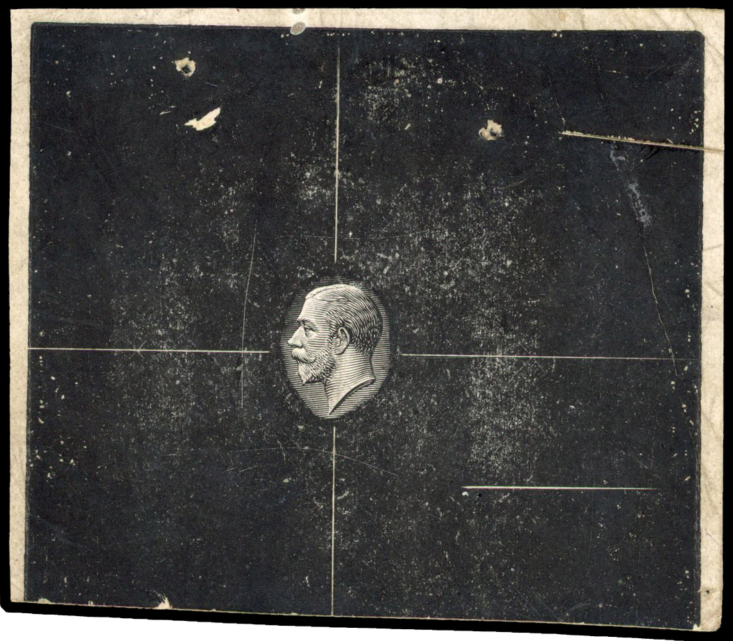 British Commonwealth KGV medium Universal Colonial Head die proof