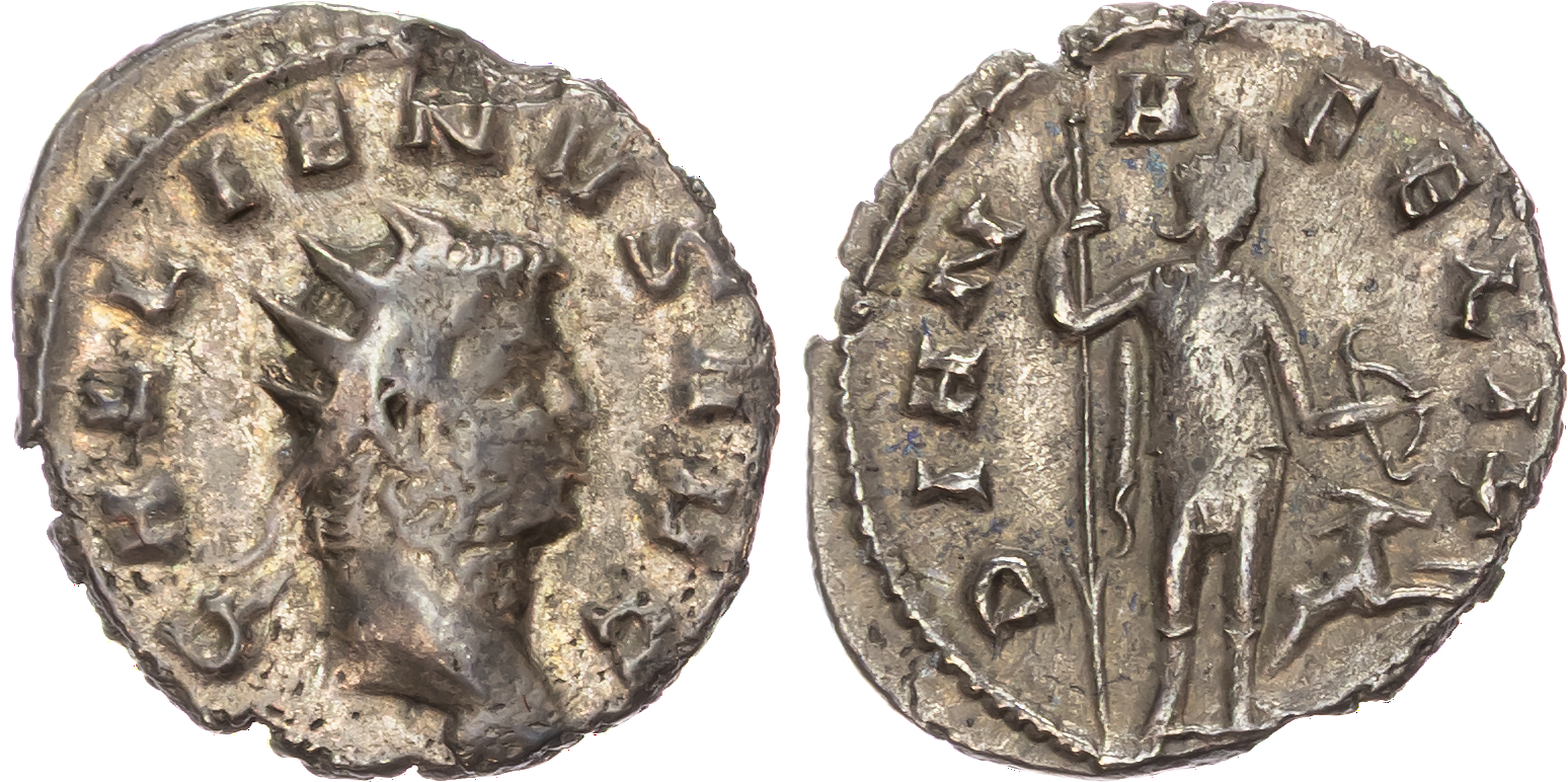 Gallienus (AD 253-268) Bi Antoninianus, Milan, AD 260-268, 2.56g.