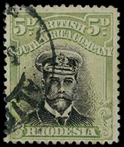 1917-20 5d Head Die IIIA, perf 14. Used...