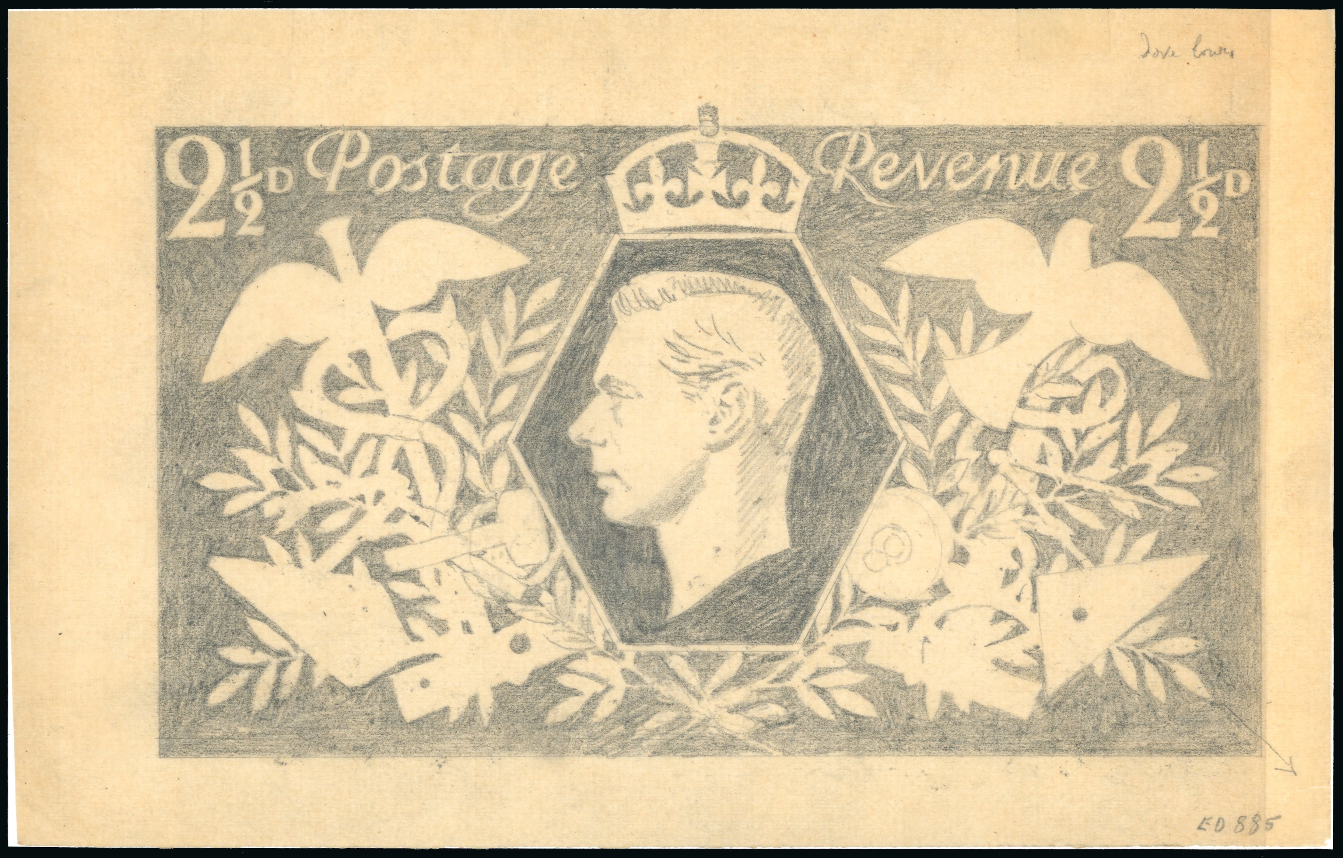 1946 2½d Victory essay (SG491)