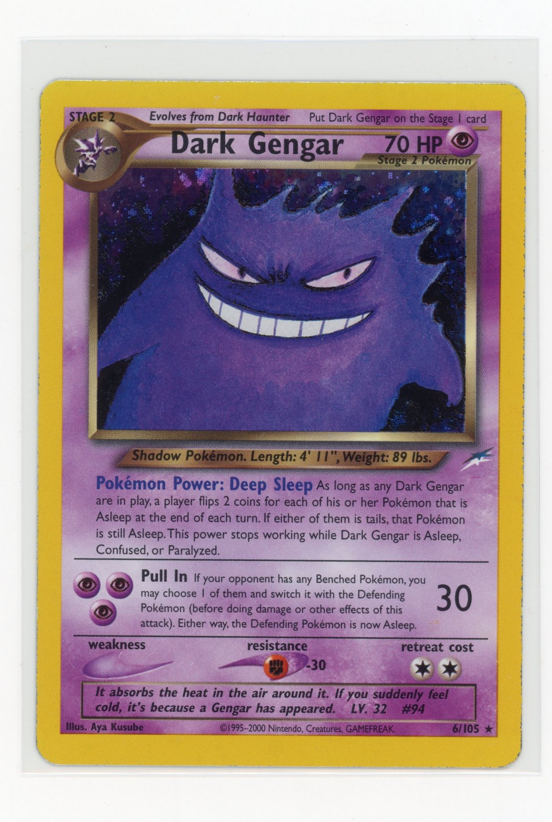 Dark Gengar #6 Holo Neo Destiny - LP
