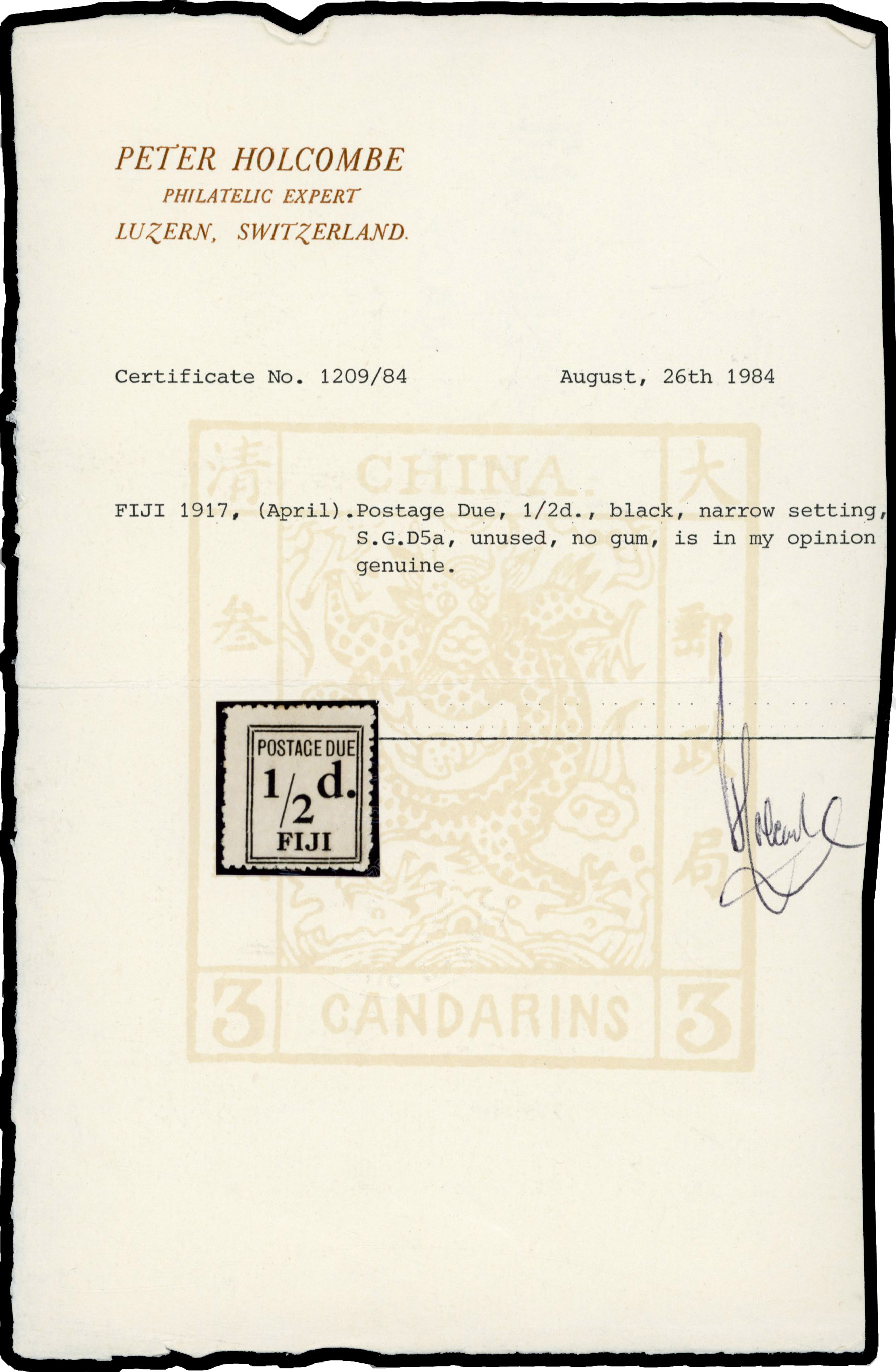 Fiji postage dues mint and used collection