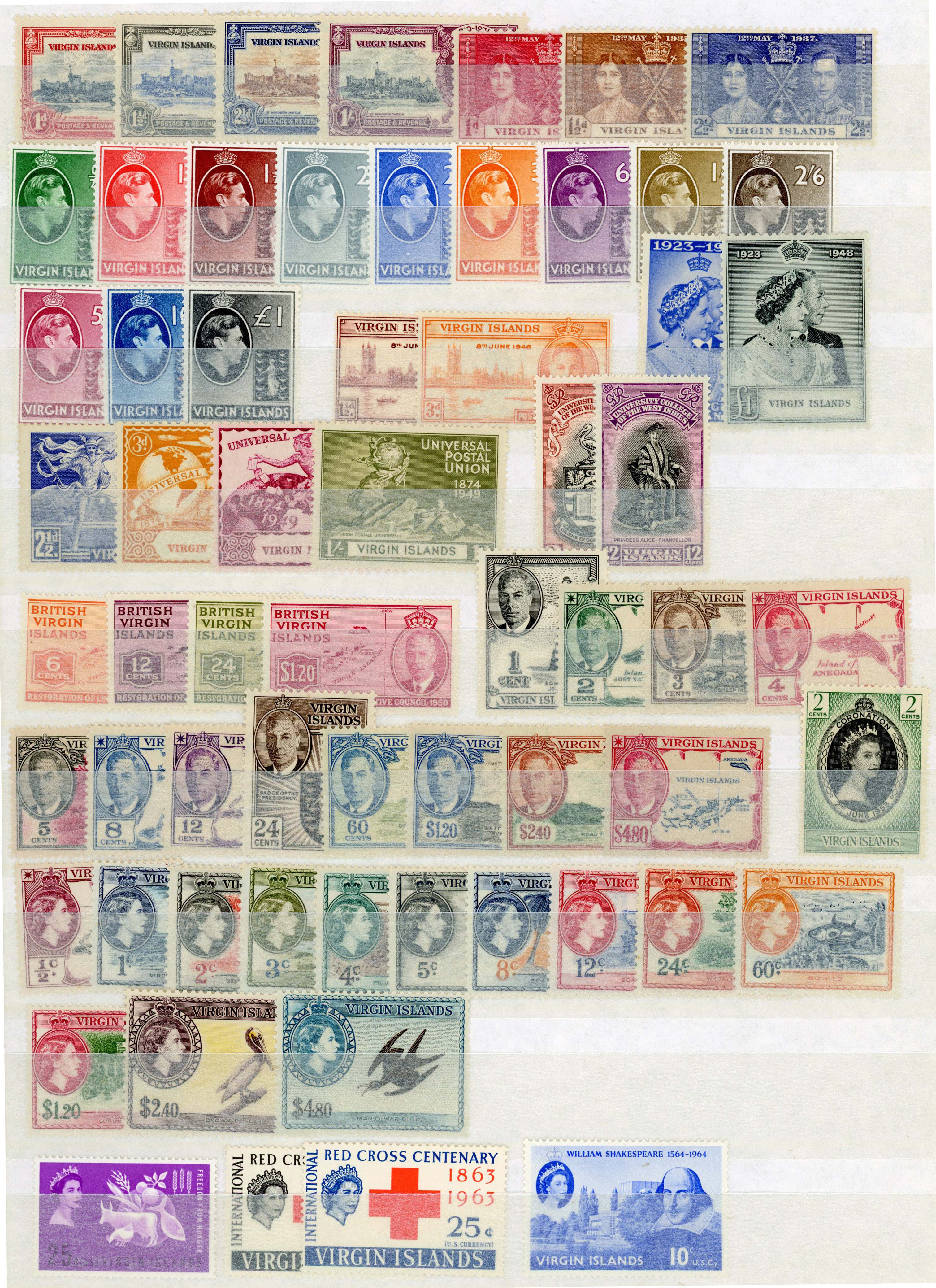 BVI 1935-64 mint collection