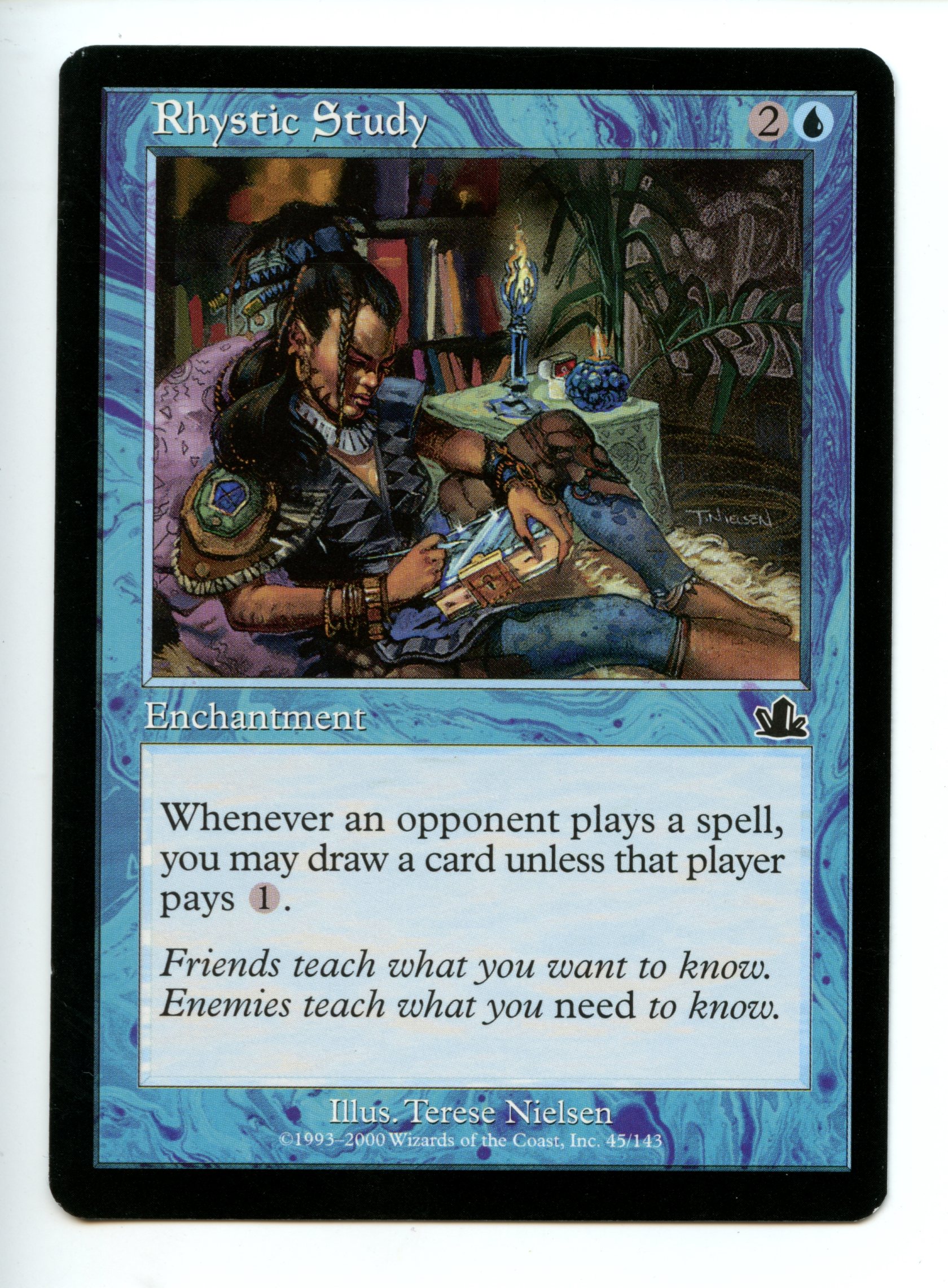 Magic The Gathering - Rhystic Study - Prophecy - Near Mint Condition