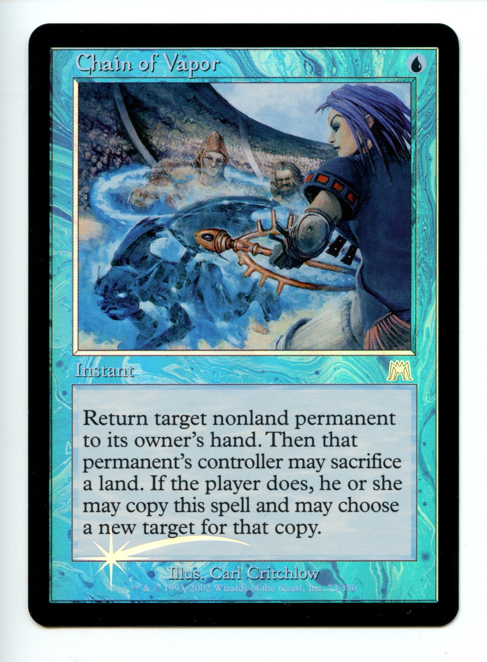 Magic The Gathering  - Chain of Vapor  FOIL  - Onslaught - Near Mint 
