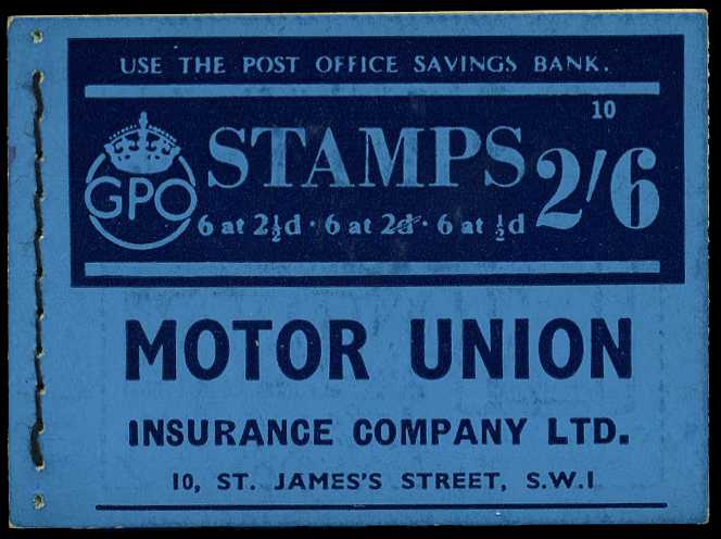 1940 (September) 2/6d booklet (#10), panes...