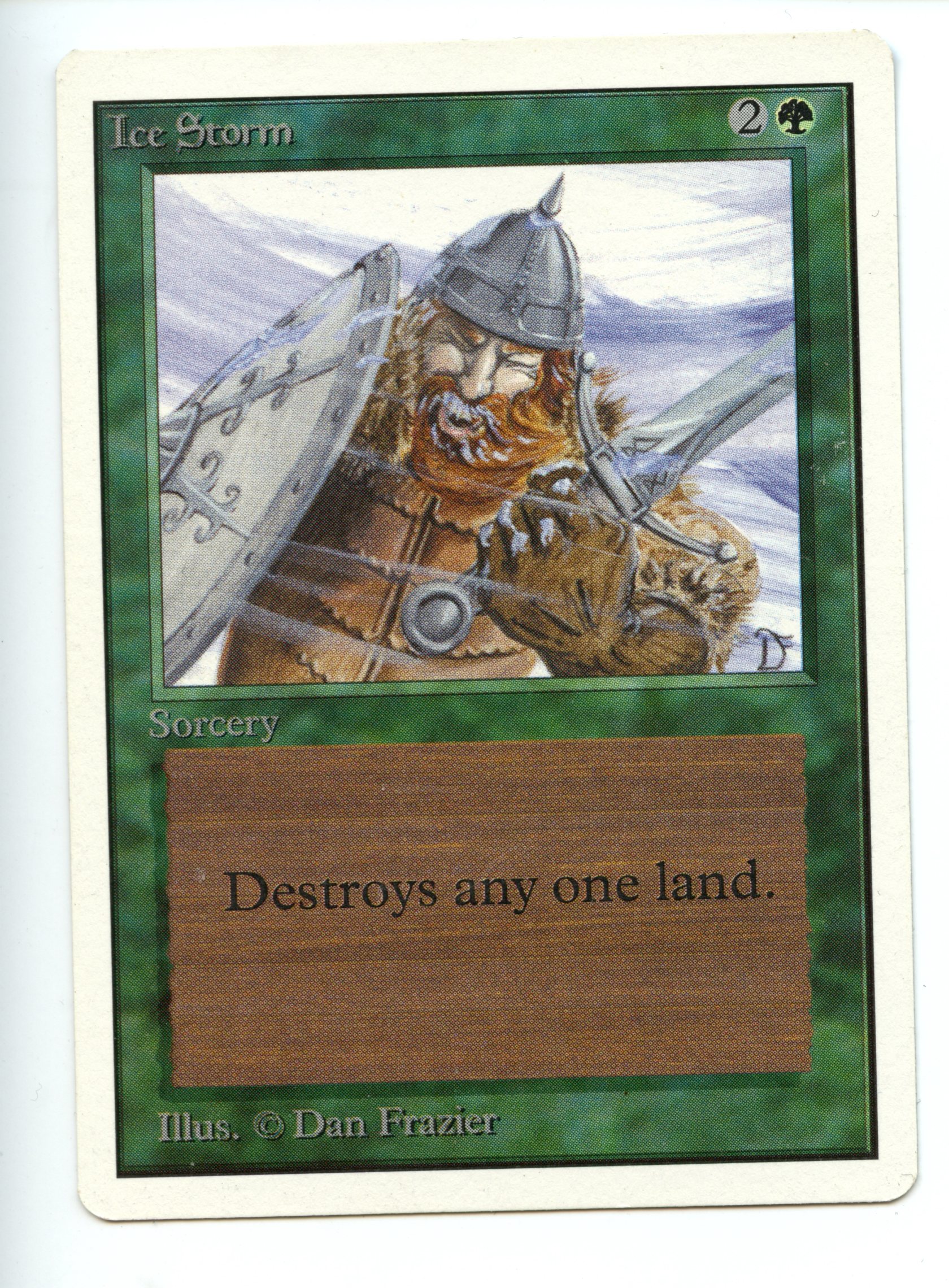 Magic the Gathering - Ice Storm  - Unlimited - Lightly Played