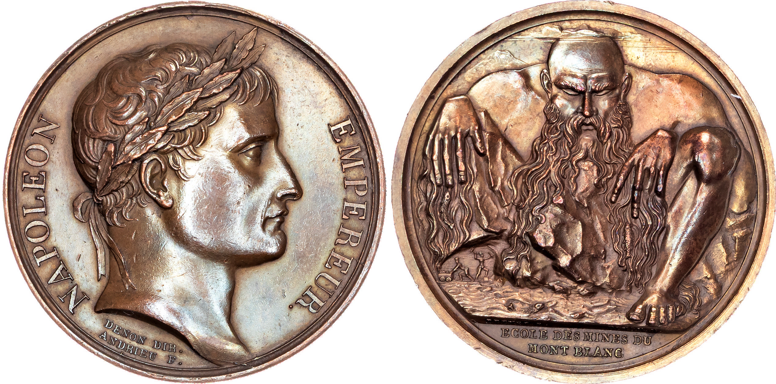 France, First Empire. Napoléon I, School of Mineralogy Established at Mont Blanc.