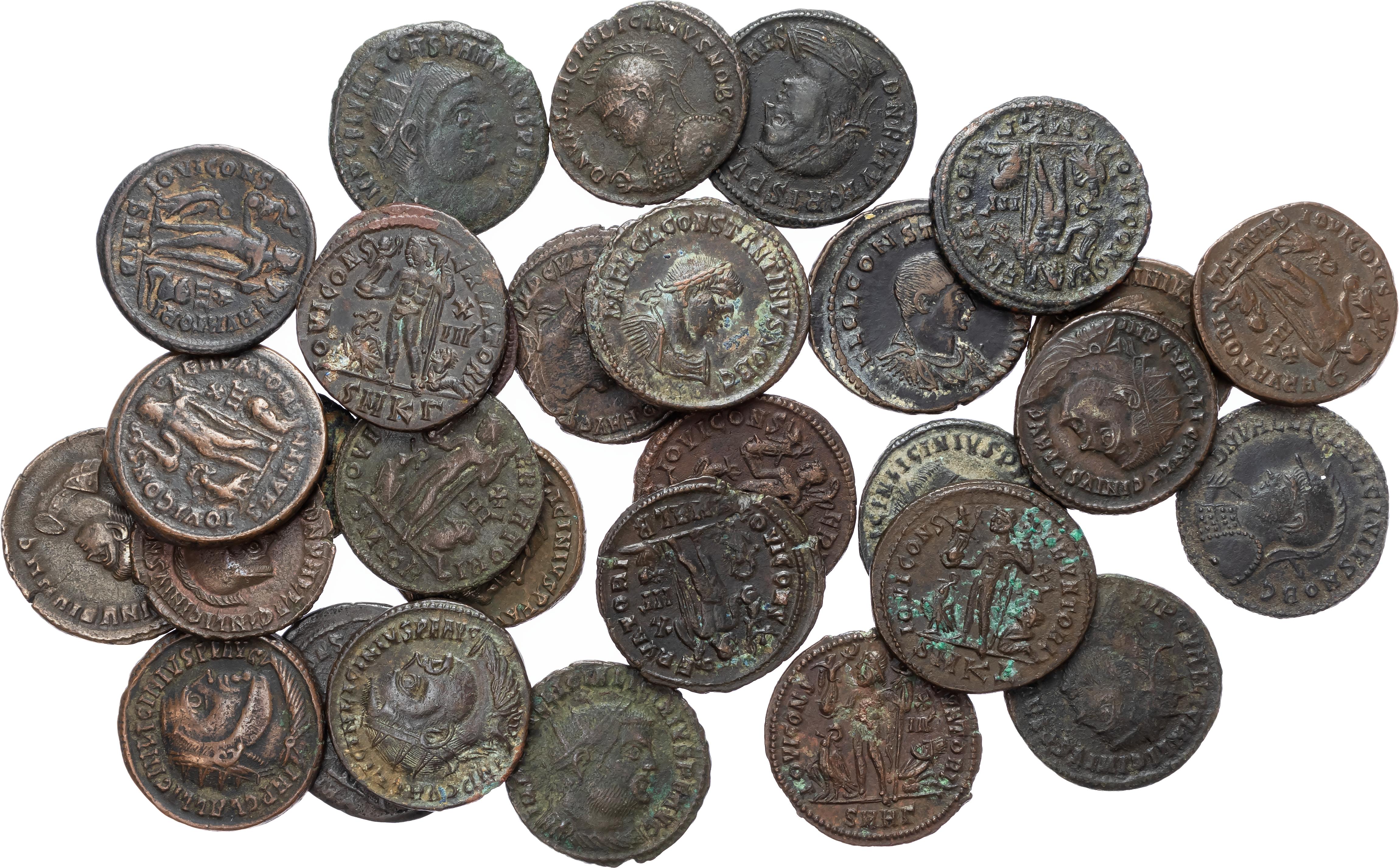 Group lot of House of Constantine AE3s (30). 