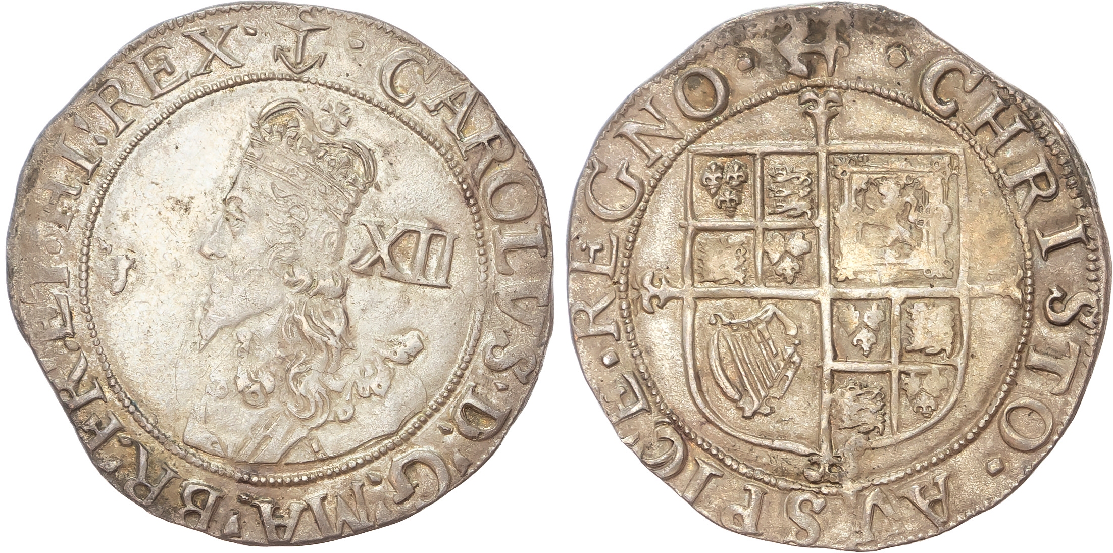 Charles I (1625-1649), AR Shilling, Group E, Type 4.3.