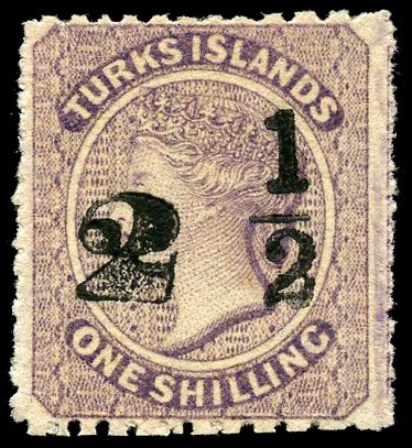 1881 ‘2½’ (setting 8, type 24) on 1s lilac, large part og