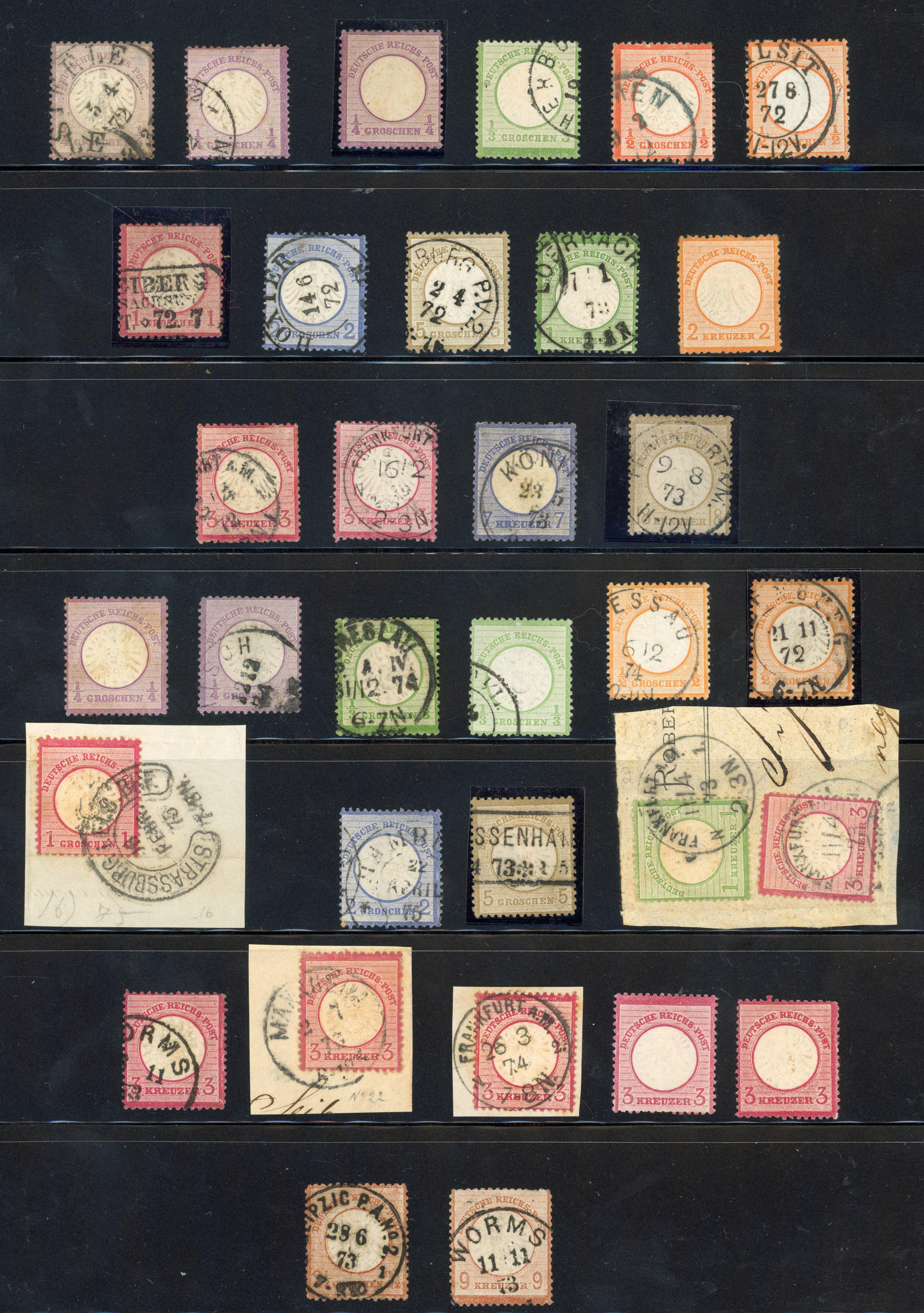 Germany 1872 Shields to 1889 Adler issues