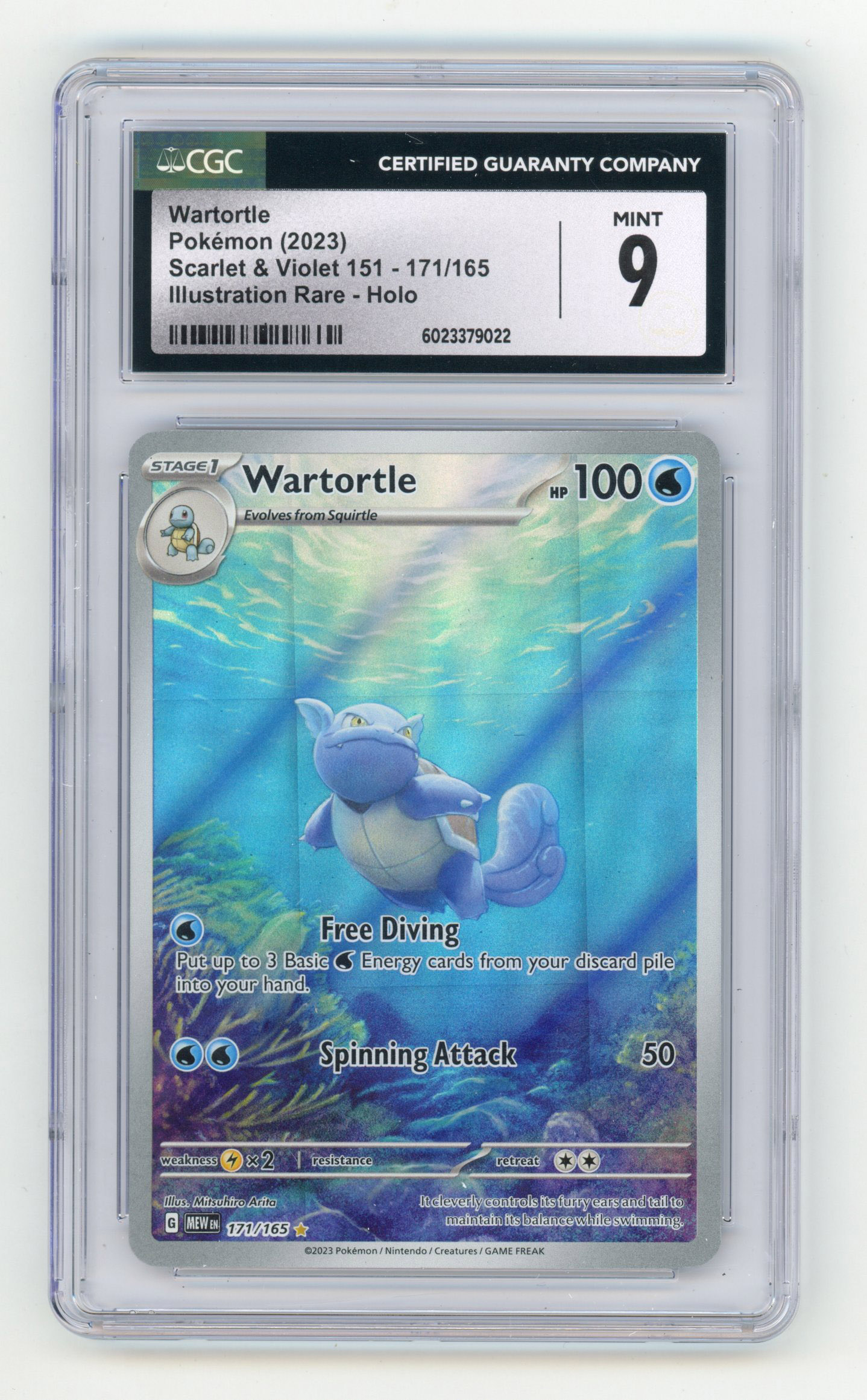 CGC 9 Wartortle #171 Illustration Rare - S&V 151 2023