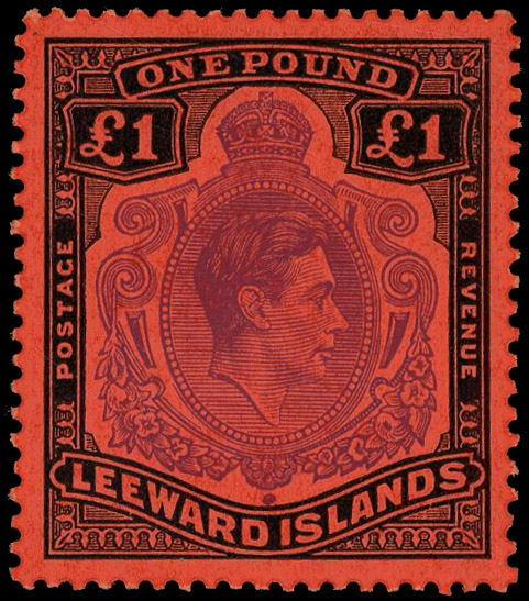 Leeward Islands SG 114c var mint