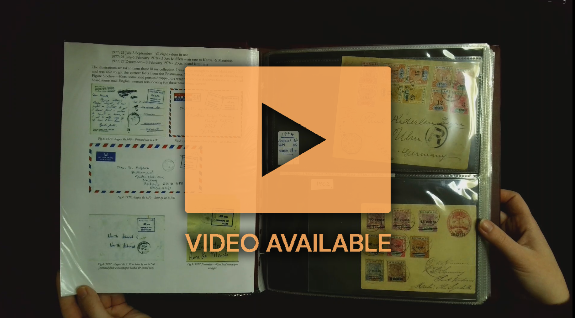 Seychelles Postal History collection