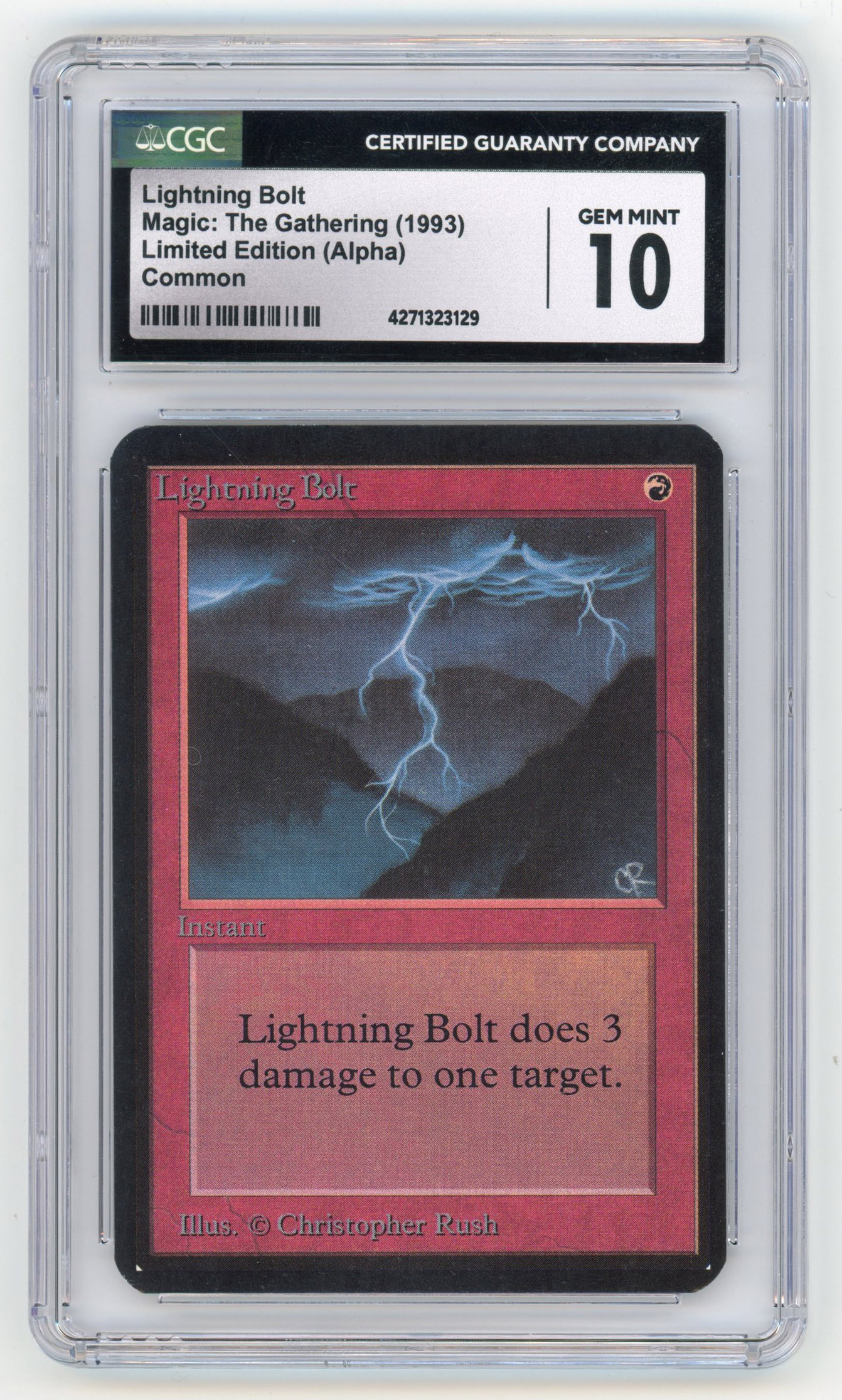 CGC 10 Lightning Bolt - Limited Edition Alpha