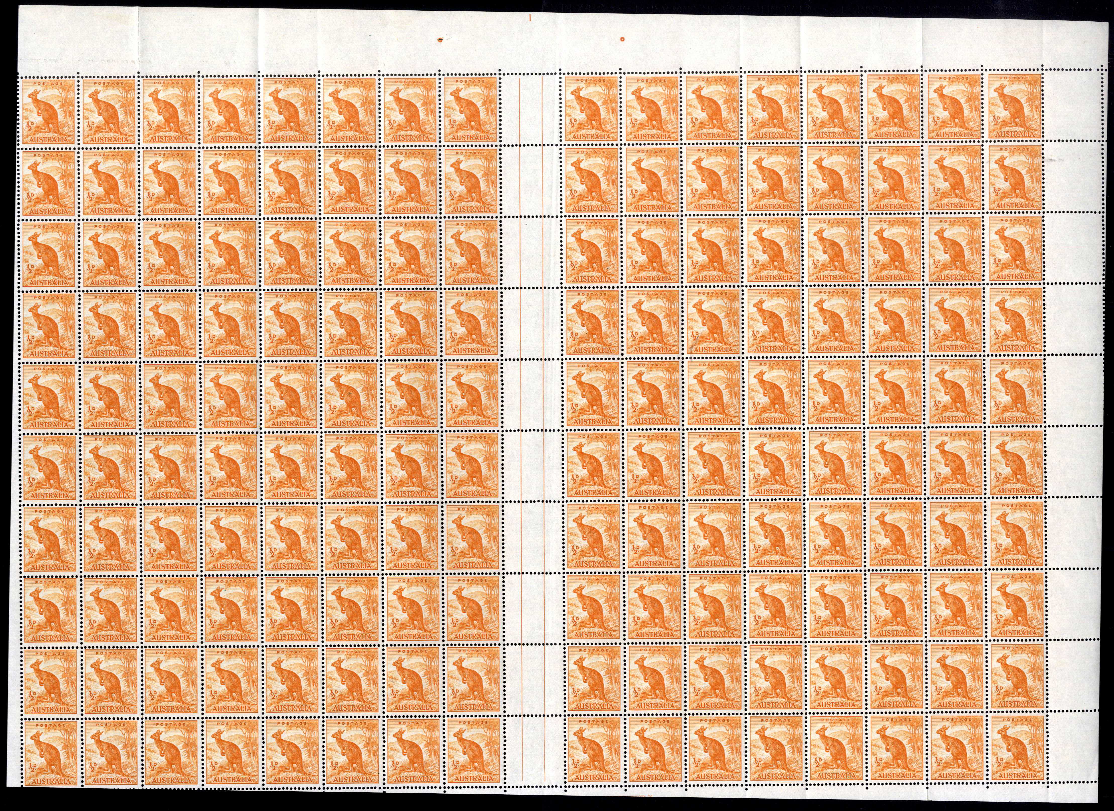 Australia SG 228 Plate block mint