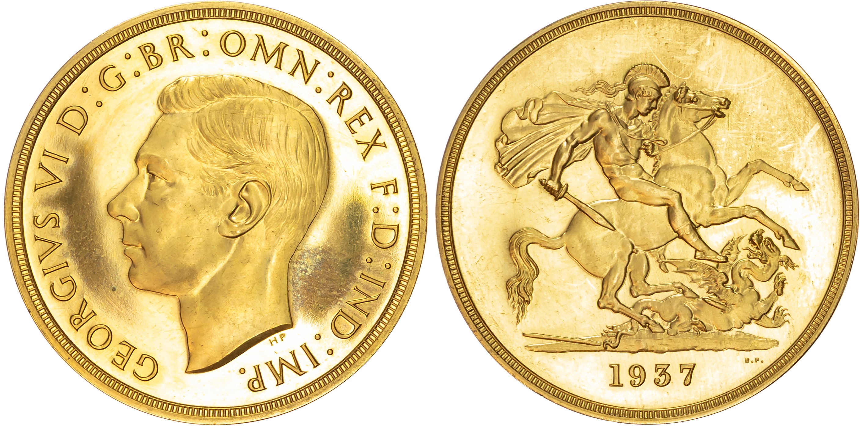 George VI (1936-1952) Coronation Gold Proof Set, 1937.