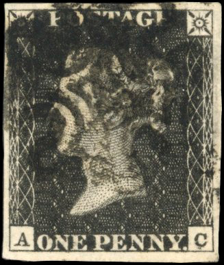 GB 1840 1d black Plate 11 (AC) used