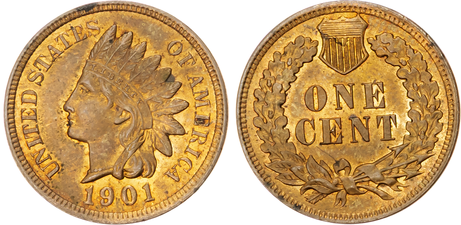 USA, Indian Head bronze Cent, 1901