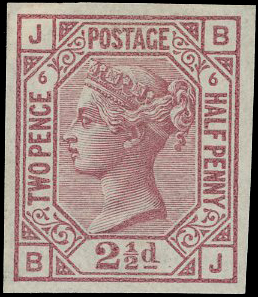1876 2½d rosy-mauve Pl.6.