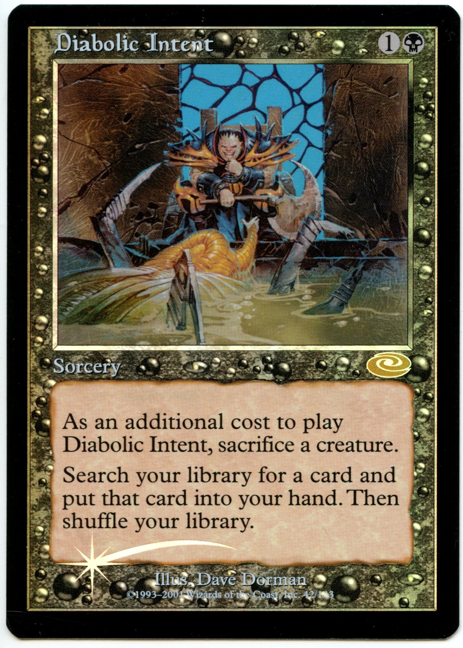 Magic The Gathering  - Diabolic Intent Foil  - Planeshift - Lightly Played 