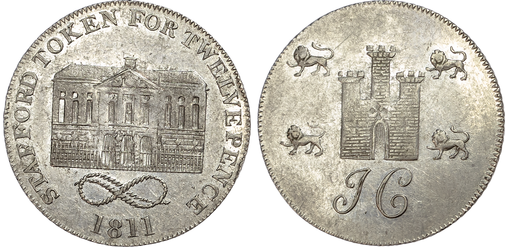 Staffordshire, Stafford. John Cartwright, silver shilling (2).