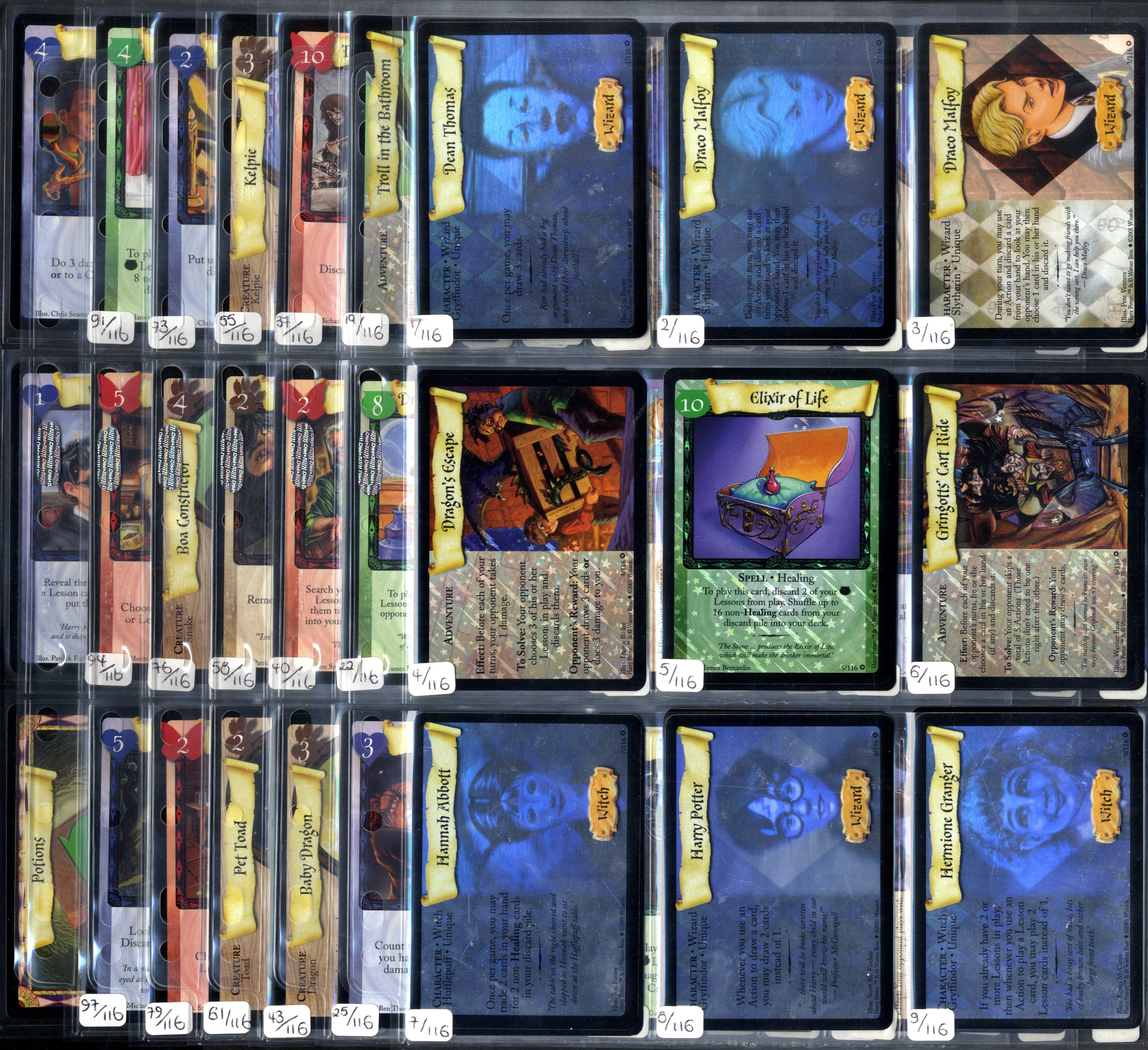 Harry Potter TCG - Complete Base Set 116/116