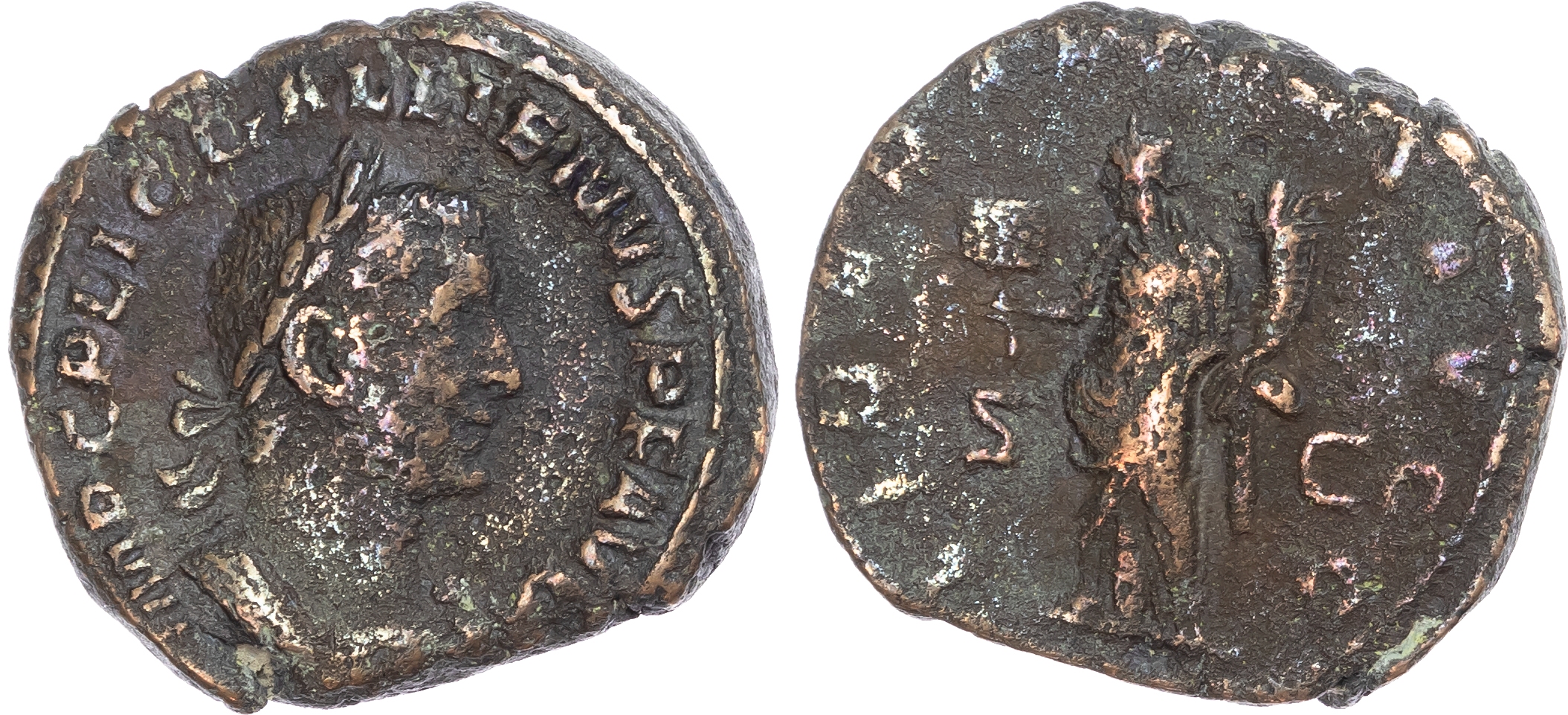 Gallienus (AD 253-268) AE Sestertius, Rome, 24.87g.