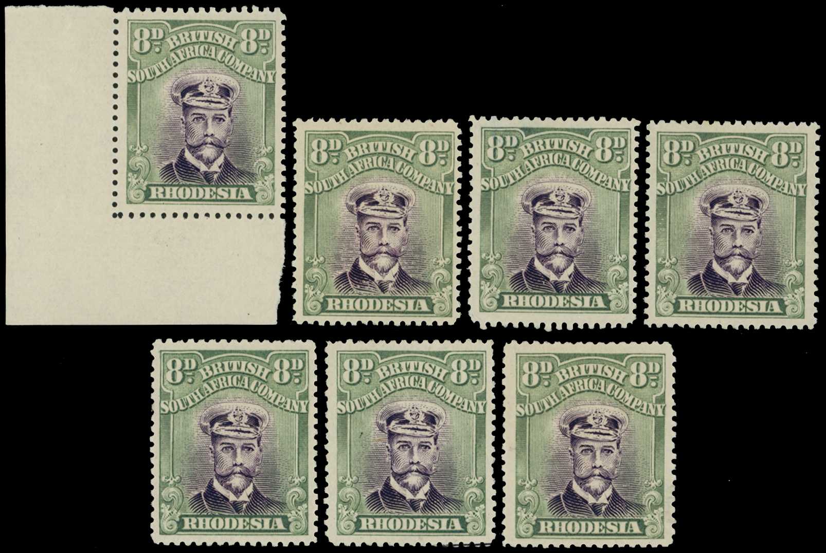 1922-3 8d Head Die IIIB, perf 15, white...