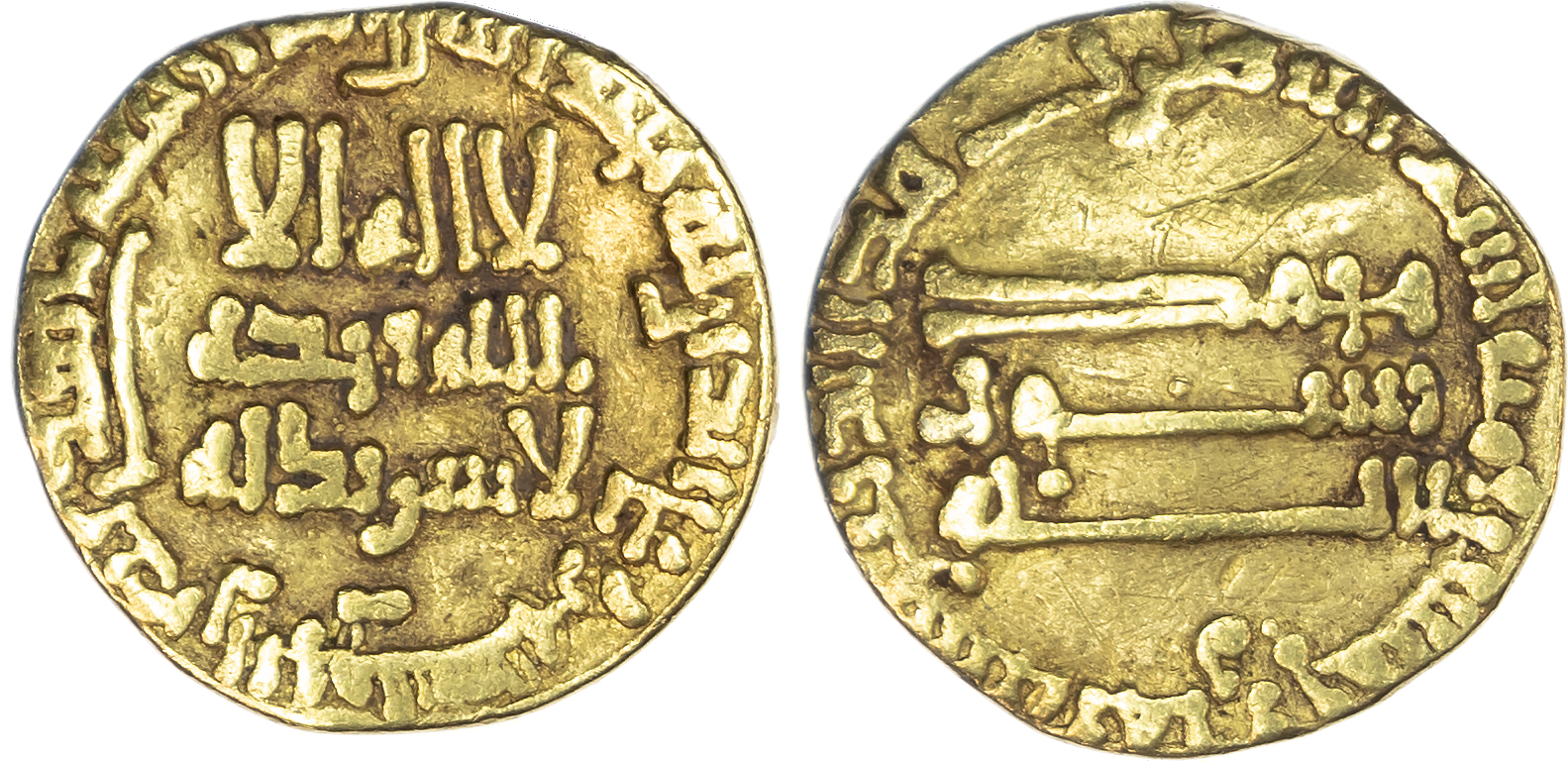 Abbasid, temp. Al‑Mansur (AH 136‑158 / 754‑775 AD), gold Dinar, AH 158 / 774/5 AD