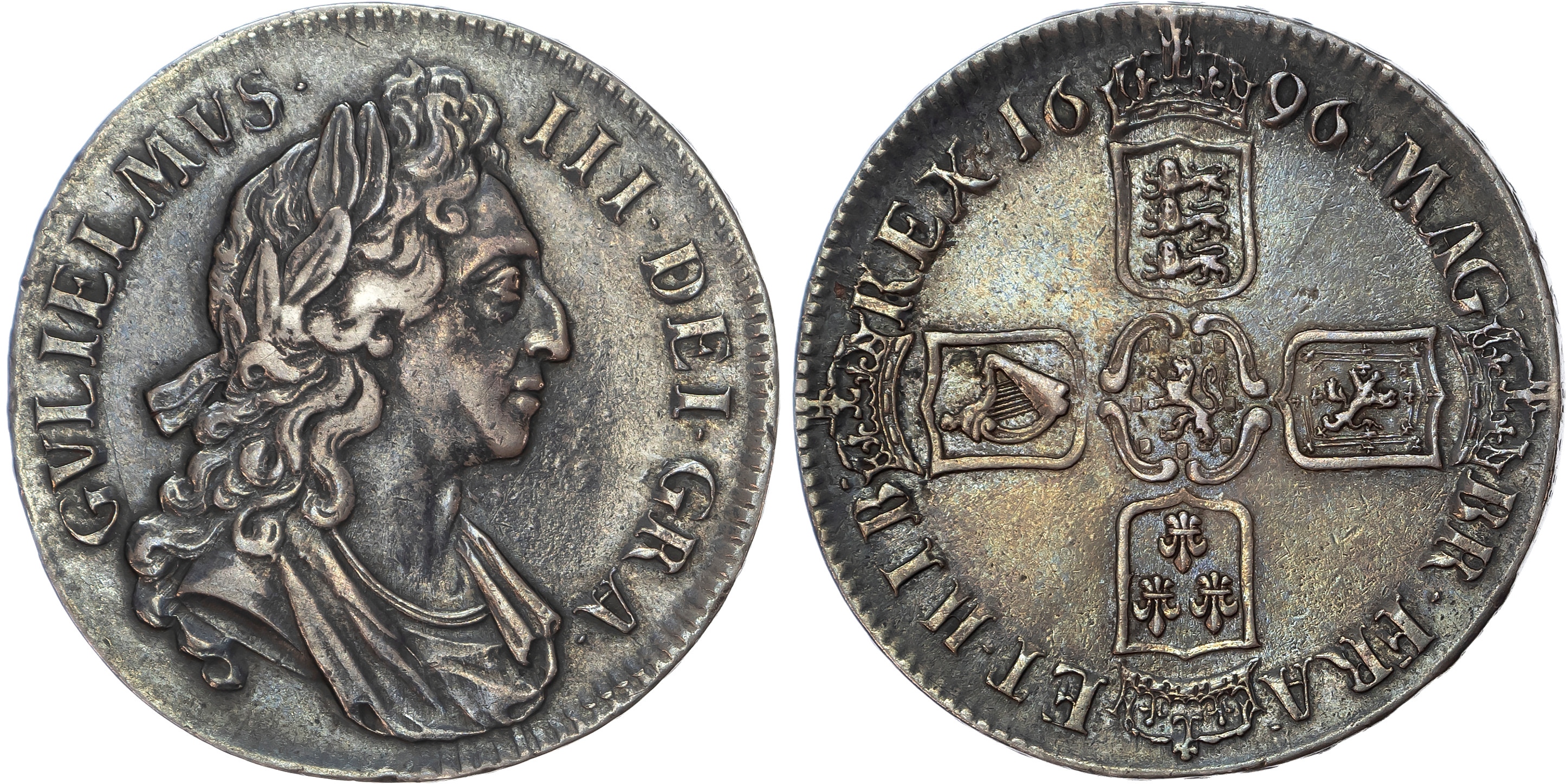 William III (1689-1702) Crown, 1696, OCTAVO.