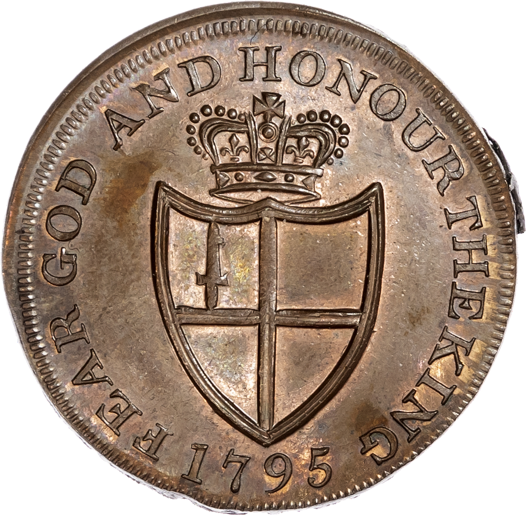 London - St. Martin’s Lane, William Williams, Prattent’s mule Halfpenny 1795