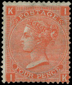 1869 4d deep vermilion Pl.11.