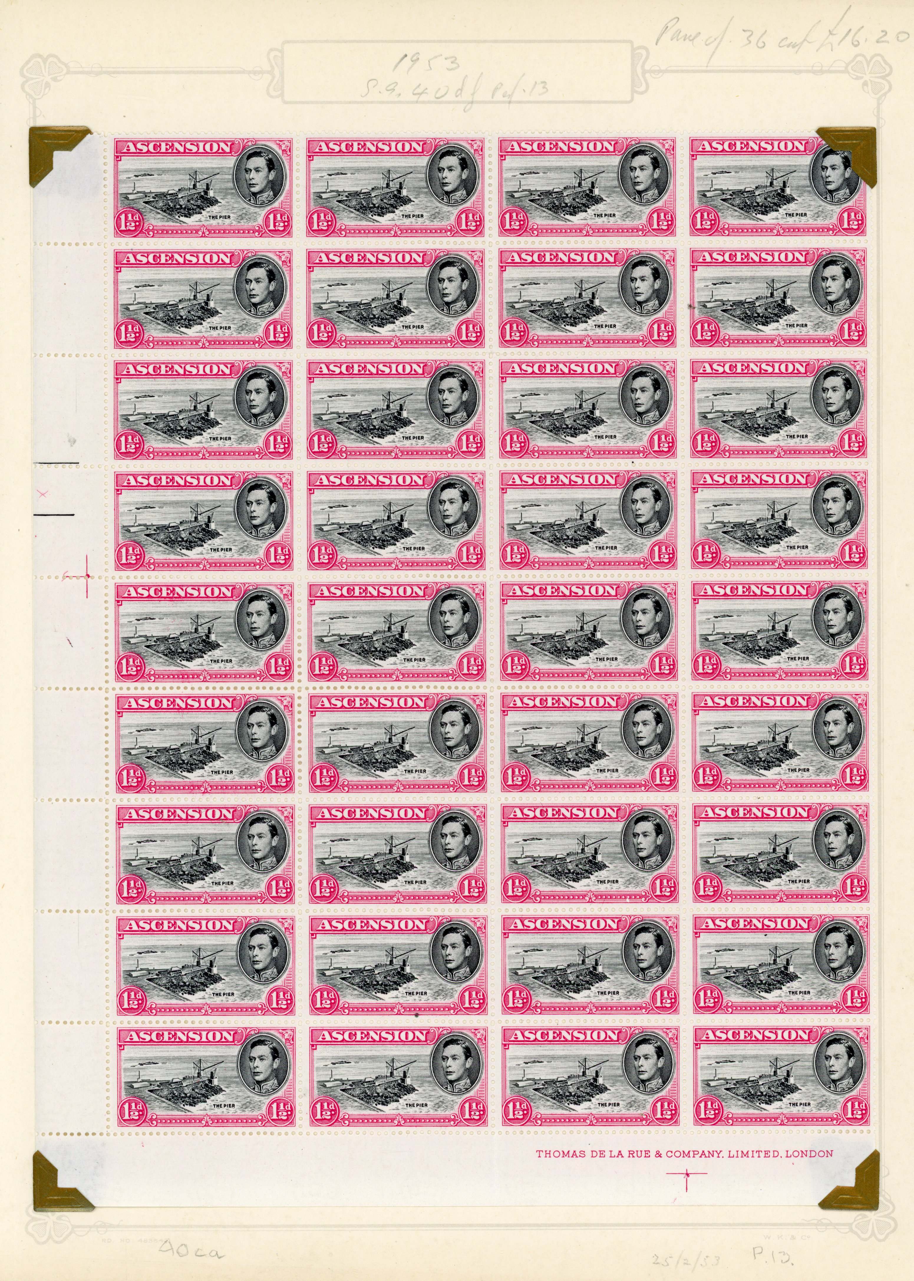 Ascension SG 40fa, fb block mint