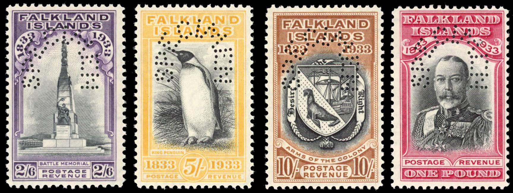 Falkland Islands Centenary SPECIMEN set